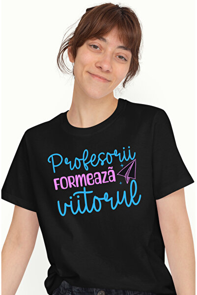 StoryGift Romania Tricou Femei Profesorii formeaza viitorul educatie scoala c...