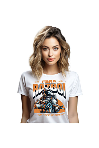 StoryGift Romania Tricou Femei cu Astronaut Cu Armura Priveliste Luna Extrate...