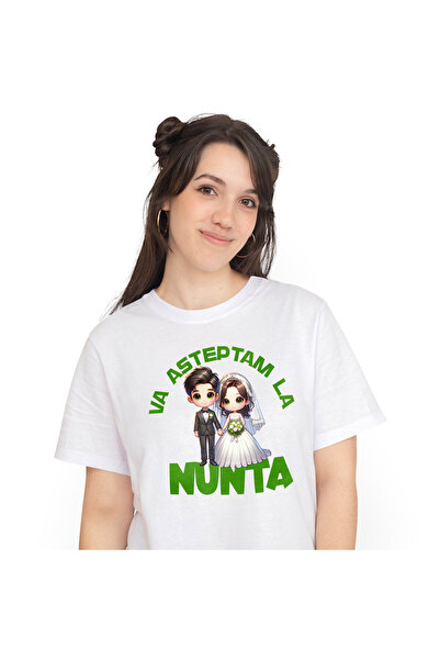 StoryGift Romania Tricou Femei cu Femeie In Rochie De Mireasa Si Barbat Cuplu...