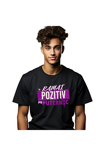 StoryGift Romania Tricou Barbati cu Mesaj Stil Graffiti Stradal Motivational ...