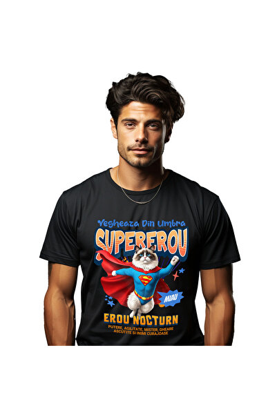 StoryGift Romania Tricou Barbati cu Animal Lenes Gras Alergand Maratonist Inc...