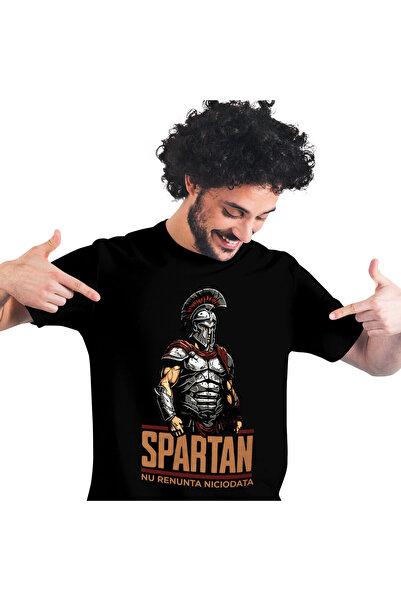 StoryGift Romania Tricou Barbati cu Razboinic Cavaler Cu Armura DE Fier Cu Co...