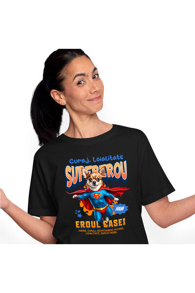 StoryGift Romania Tricou Femei cu Urs Polar Tinuta modernaIarna Supereroi Per...