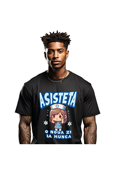 StoryGift Romania Tricou Barbati cu Asisitenta medicala Stil Anime Pasiune Me...