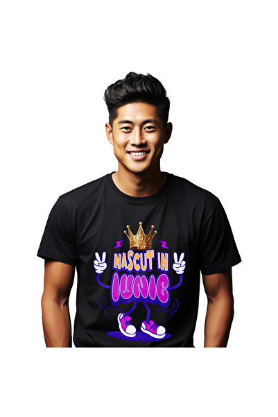 StoryGift Romania Tricou Barbati cu Coroana Regala Copii Adidasi Roz Iunie Zi...