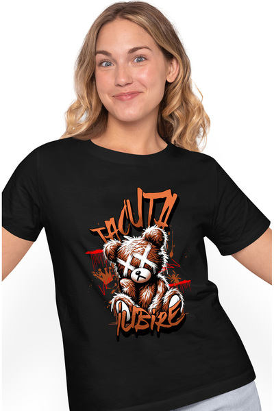 StoryGift Romania Tricou Femei Urs de plus maro iubire tacuta toxica dragoste...