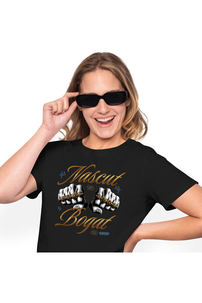 StoryGift Romania Women's T-Shirt with Fists and Accessories Golden Daggers M...