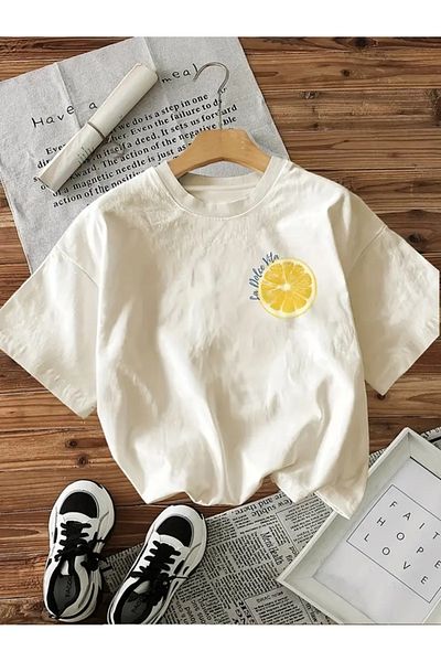 Touz Moda Μπλουζάκι με στάμπα Limoncello Unisex Oversize