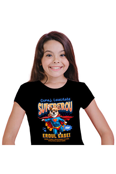 StoryGift Romania Tricou Copii cu Urs Polar Tinuta modernaIarna Supereroi Per...