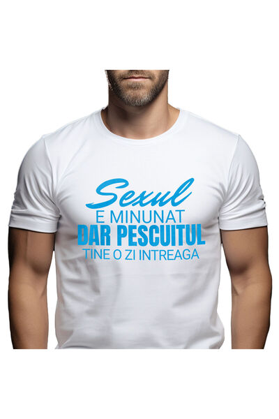 StoryGift Romania Tricou Barbati cu Iubitorii De Pescuit Mesaj Haios in Limba...