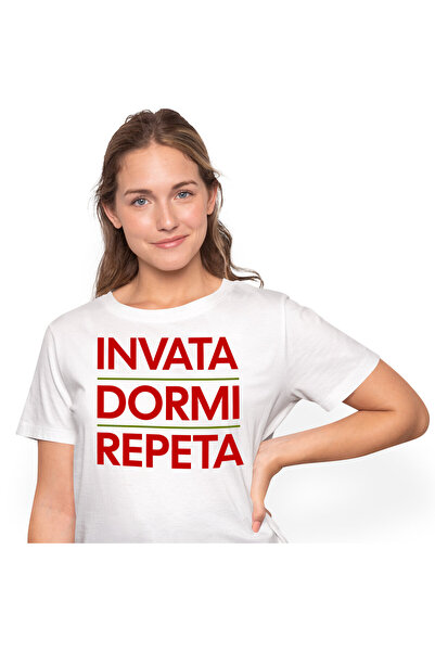 StoryGift Romania Tricou Femei cu Rutina Zilnica Scoala Invatat Student facul...