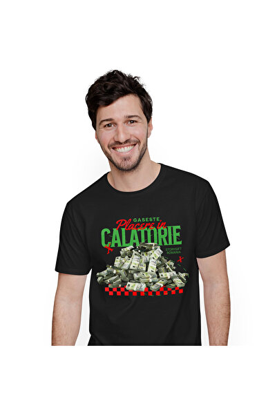 StoryGift Romania Tricou Barbati cu Piramida De Teancuri De Bani Bancnote 500...