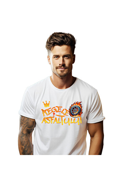 StoryGift Romania Tricou Barbati cu Coroana Regala Cu Cauciuc Masina In flaca...