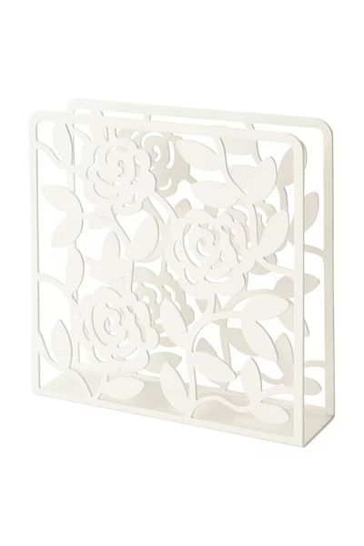 IKEA Tissue holder, white, 16x16 cm with paper napkins, white, 30x30 cm