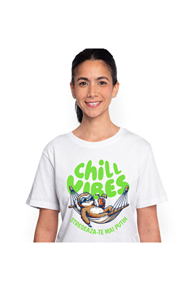 StoryGift Romania Tricou Femei cu Animal Lenes in Hamac Cu Ochelari De Soare ...