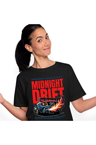 StoryGift Romania Tricou Femei cu Masina Puternica Toba Esapament Curse Pasio...