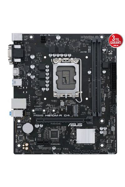 ASUS Prime H610M-R D4-Si - 1700 Ddr4 3200Mhz Matx Gaming Motherboard with Intel H610 Socket