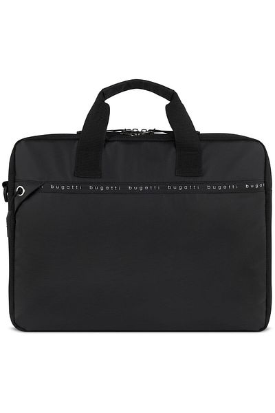 BUGATTI Geanta Laptop, Bugatti, seria Blanc Delight, 494510, Neagra, Curea Reglabila, Buzunare Multiple