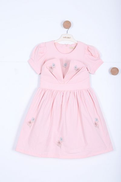 xo kids moda Girl's Dress 4-7 Years 51112 Powder