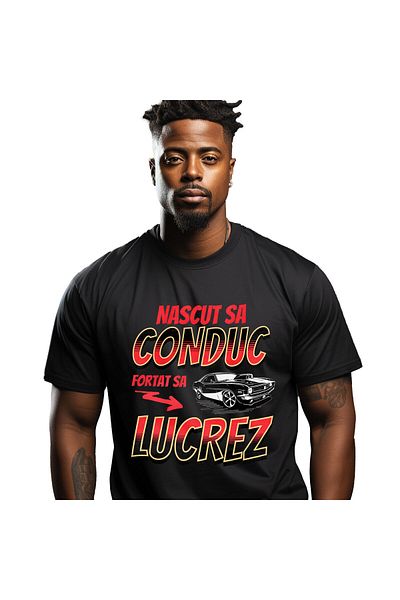StoryGift Romania Tricou Barbati cu Masina vintige Tunata Curse Ilegale Pasionati De Viteza Si Mod,Black_XL