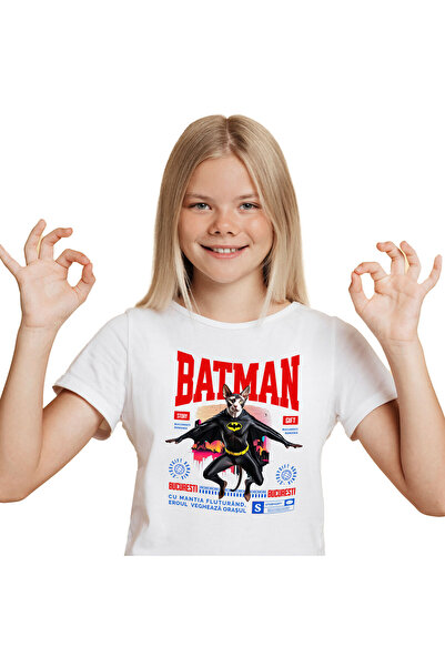 StoryGift Romania Tricou Copii cu Pisica Cu Sapca si Minge De Baseball Supere...