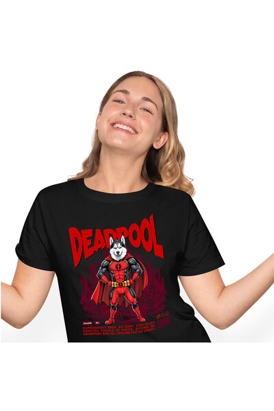 StoryGift Romania Tricou Femei cu Pisica Motan Gri Cu Manusi Si Echipament Ro...