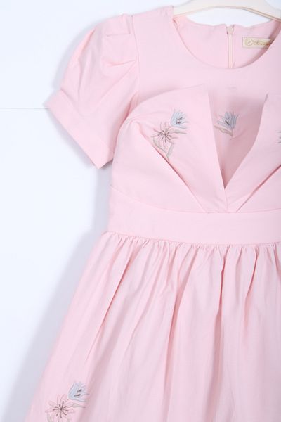 xo kids moda Girl's Dress 4-7 Years 51112 Powder