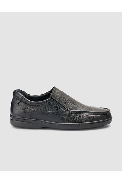 Cabani 100% Genuine Leather Black Men's Casual Shoes