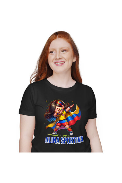 StoryGift Romania Tricou Femei cu Mesaj Motivational Supereroi Personaje Colo...