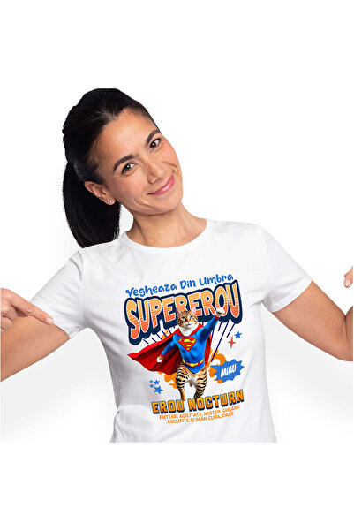 StoryGift Romania Tricou Femei cu Supereroi Personaje Maraton Alergator Prega...