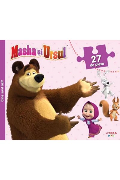 Editura Litera Masha si Ursul. Cine sunt azi? 3 puzzle-uri distractive