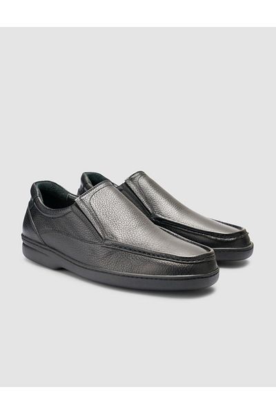 Cabani 100% Genuine Leather Black Men's Casual Shoes