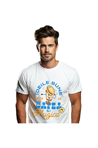 StoryGift Romania Tricou Barbati cu Pozitie de dans Pahar De cafea Vesel, Smi...