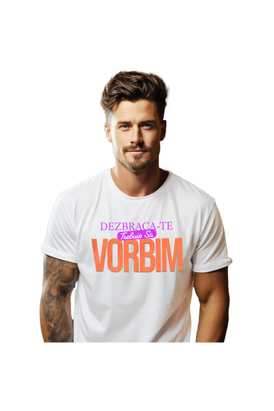 StoryGift Romania Tricou Barbati cu Mesaj In Limba Romana Colorat, Sex, Iubir...