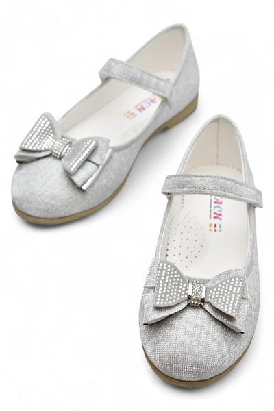 ISPARTALILAR 5952 Pantofi de balerina pentru fete cu talpa confortabila cu catarama Rochie de seara de nunta Pantofi de logodna