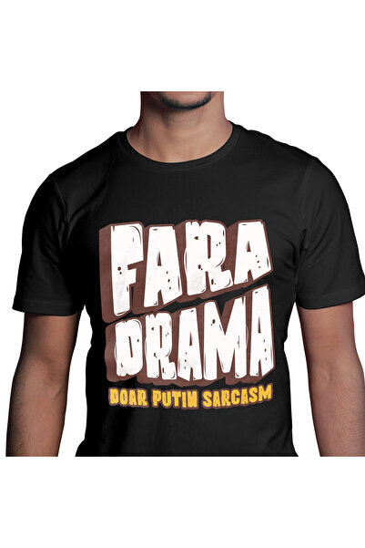 StoryGift Romania Tricou Barbati cu Bizar Fara Drama Dar Putin Sarcasm, Stil ...