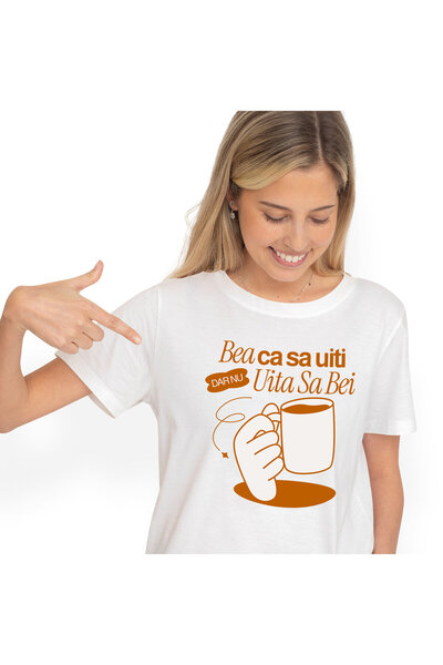 StoryGift Romania Tricou Femei cu Cana Cu Alcool, Mana Umana, Adolescenta, Pe...