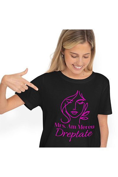StoryGift Romania Tricou Femei cu Chip Feminin Atragator Femeie Independenta, Cearta Drame cu impr,Black_XL