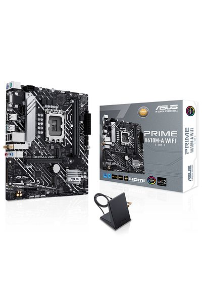 ASUS Intel H610 Prime Wifi D5 Socket 1700 DDR5 5600MHz Matx Gaming Motherboard