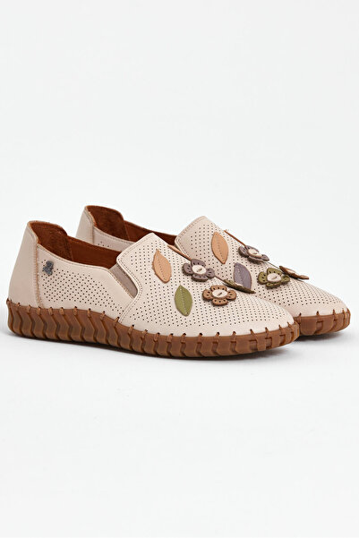 Venüs Kadın Comfort Deri Ayakkabı Bej 2010719Y