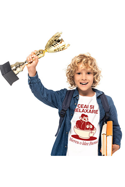 StoryGift Romania Tricou Copii cu Gorila Animal In Cana De Ceai Cu Plic, Rela...