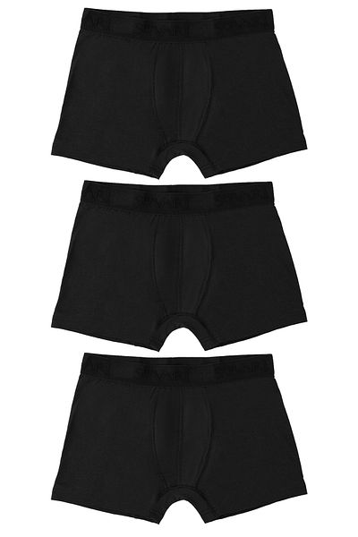 SÜVARİ Süvari 3 Pieces Slim Fit Cotton Black Men's Boxers