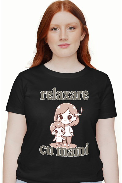 StoryGift Romania Tricou Femei relaxare cu mami familie copil iubire cu impri...