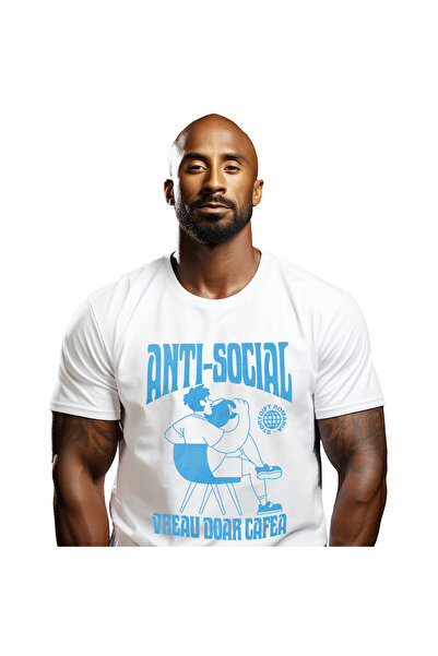 StoryGift Romania Tricou Barbati cu Silueta Masculina Cu Cana De Cafea Imensa...