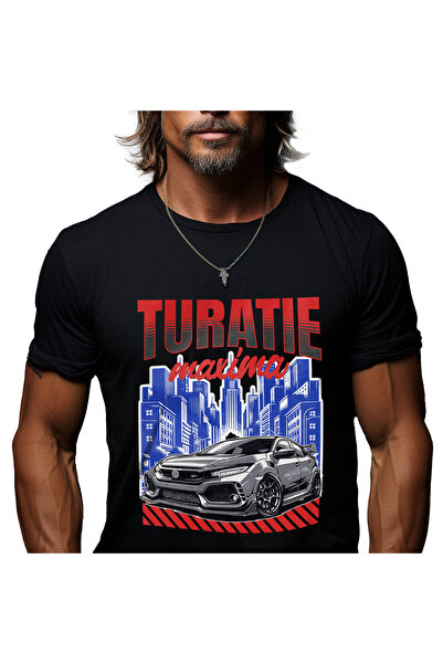 StoryGift Romania Tricou Barbati cu Masina Puternica Moderna De Curse Oras Cu...