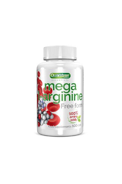 Quamtrax Mega L-arginine, 100 capsules, Quamtrax, Nitric Oxide