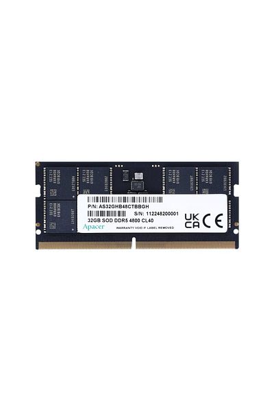 Apacer 32 Gb 1X32Gb 5600Mhz Sodımm Cl40 Ddr5 Notebook Ram (Fs.32G2C.Pkh)
