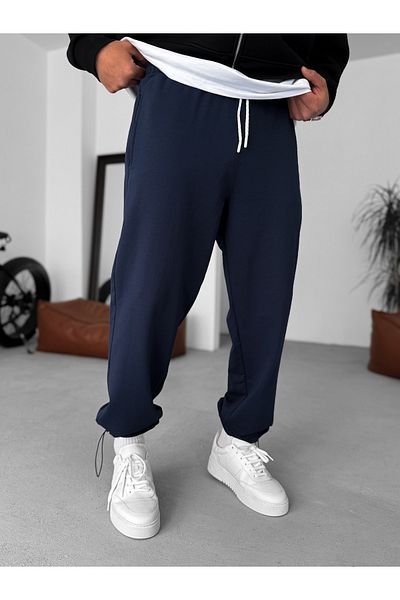 BYBASICMAN Navy Blue Basic Stopper Tracksuit Ke-7018