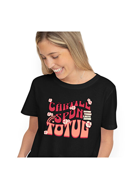 StoryGift Romania Tricou Femei cu Teanc De Carti Studiere Flori Colorate Scoa...