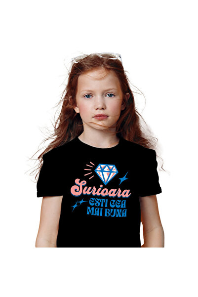 StoryGift Romania Tricou Copii cu Diamant Stralucitor Text Colorat Familei dr...